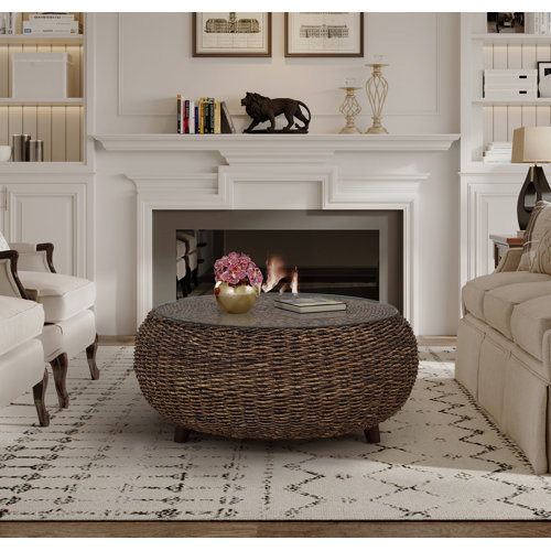 Round Standard (30 - 50 in.) Coffee Tables You'll Love - Wayfair Canada
